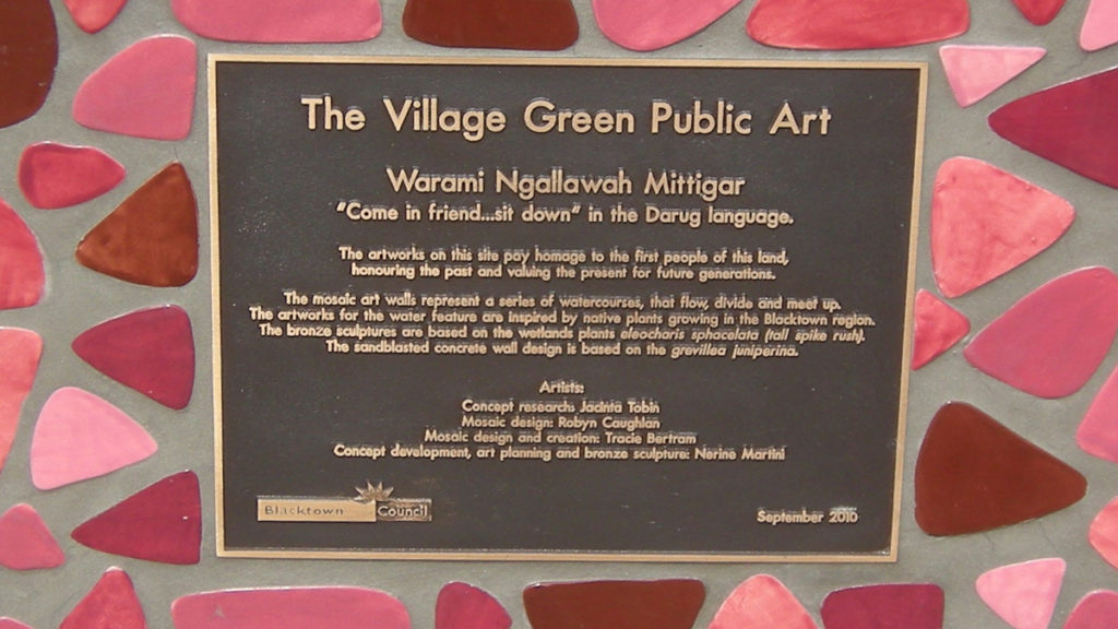 Image of Nerine Martini artwork Blacktown Village Green
