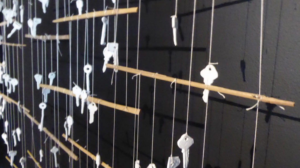 Image of Nerine Martini Ghost Keys installation
